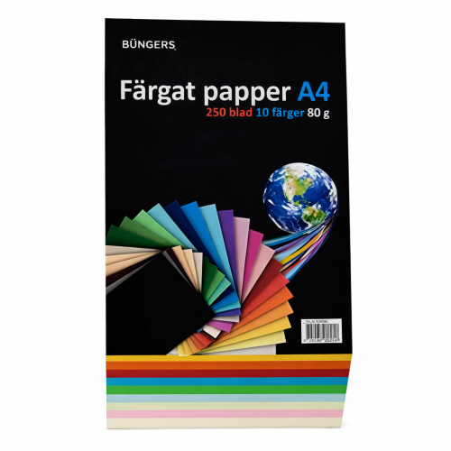 far4vet papir til kopi og print 10 ass farver i en pakke