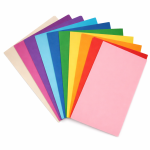 farvet papir til print og hobby 10 farver i en pakke med 250 ark
