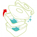 Madkasse Maped Picnik Origin Kids m/ Easy-open, 2-lag (Turkis) - Image 3