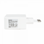 USB 2-port adaptor 230V, 17W (Hvid) - Image 2