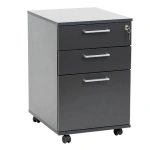 Skuffekassette m/3 skuffer incl. lås Antracit