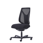 Kontorstol m/netryg model 5608, u/armlæn sort - Image 5