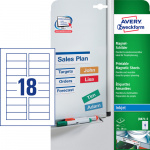 Magnet label Avery hvid