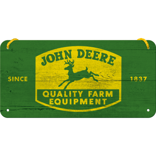 Metalskilt m/snor “John Deere”