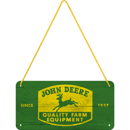 Metalskilt m/snor “John Deere”