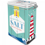 Metaldåse med lukke-clip "Salt" - Image 2