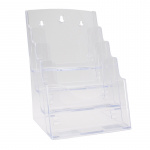 Brochureholder A5 m/4 rum bord/væg 370400