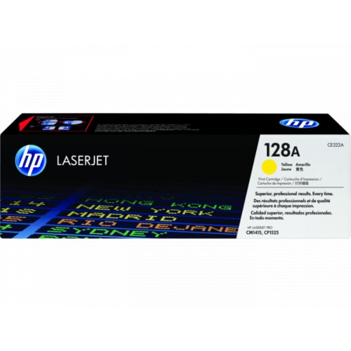 Lasertoner HP CE322A / 128A Yellow (1.300 sider)