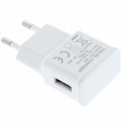 USB adaptor DC 1000mA, SBOX  Hvid HC13