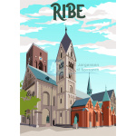 Ribe Plakat "Ribe Domkirke"