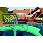 Ribe Plakat "Veteranbiler"