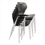 Kantine-Konferencestol m/sædepolster m/alu stel - Image 2