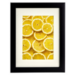 Fotoramme 18x24 cm. m/passepartout, sort ramme