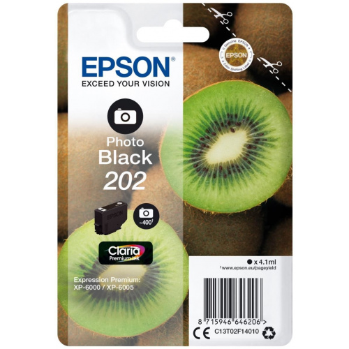 Blækpatron Epson T202, Black (Kiwi)