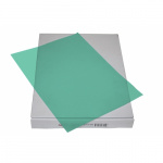 Plast Charteque A4 100 stk. Klar, grøn plast 0,12 mm.
