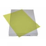 Plast Charteque A4 100 stk. Klar, gul plast 0,12 mm.