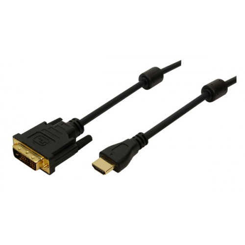 HDMI-DVI-Kabel HDMI – DVI-D ST/ST Logilink® 2 mtr.