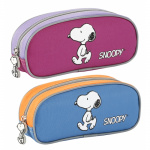 Penalhus Snoopy nylon m/lynlås (rød eller blå)