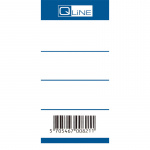 Brevordneretiket Q-Line blå 50mm 100 stk. 10859