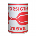 Forsendelsesmærker "FORSIGTIG"147X206 mm. (250 stk) T412401