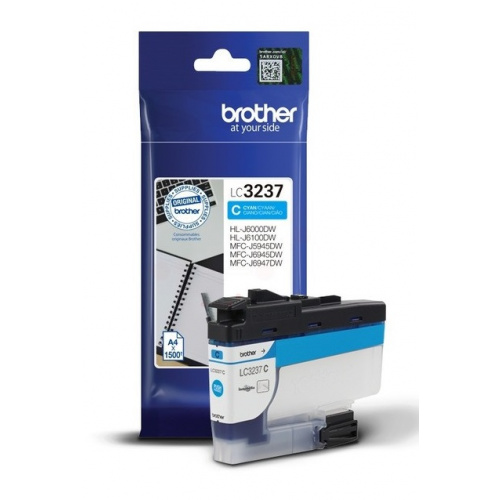 Blækpatron Brother LC3237 Cyan (1.500 sider)