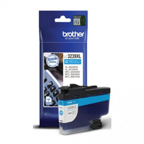 Blækpatron Brother LC3239C XL Cyan (5.000 sider)