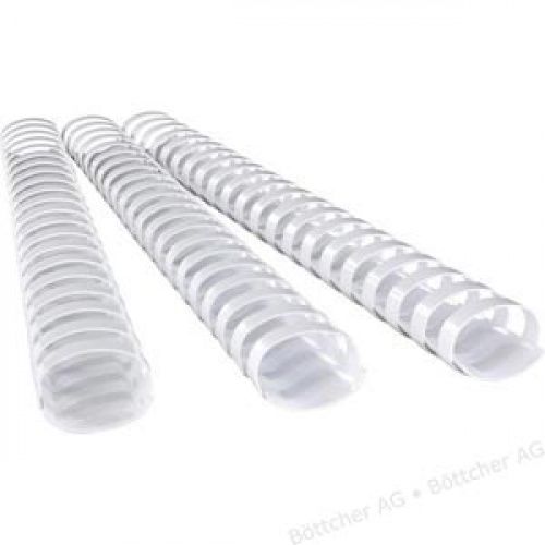 Spiralryg, 32 mm. plast, A4 Hvid (241-280 sider) 53490 (50 stk.)