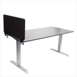 Skærmvæg Eco Soft 76x40 cm. Sort