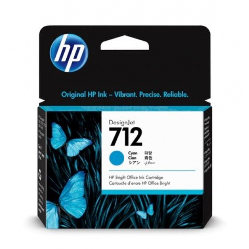 Blækpatron HP 712 Cyan 3ED67A (29 ml.)