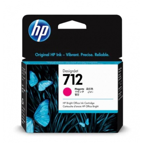 Blækpatron HP 712 Magenta 3ED68A (29 ml.)