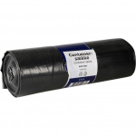 Containersæk 660 liter sort plast