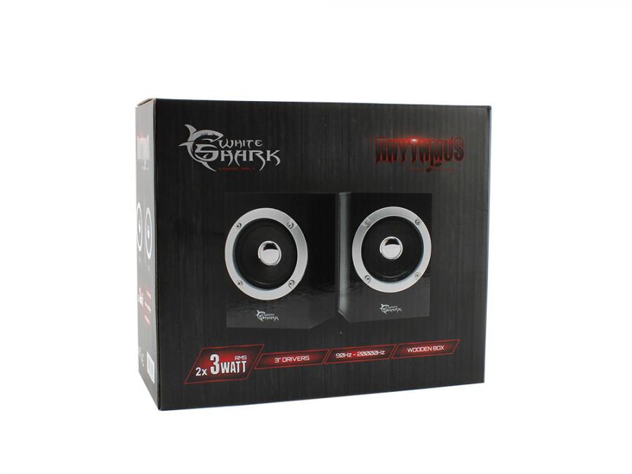 Højtalersæt White Shark Rhytmus 2x3W Højtalersæt White Shark Rhytmus 2x3W - Image 1