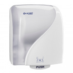 Dispenser, Lucart Identity t/håndklæderuller, hvid, plast 892980