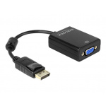 Adapter Displayport 1.2 til VGA, 12,5 cm.