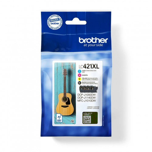 Blækpatroner Brother LC421BK,C,M,Y XL (4-pak)