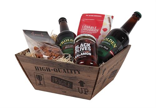 Gavekurv Træ 255x255x115 mm. (lille) Gavekurv Træ 255x255x115 mm. (lille) - Image 1