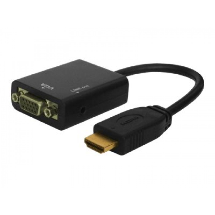 Adapter HDMI - VGA audio Video transformer Savio CL-23 - Image 1