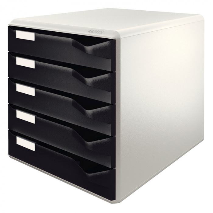 Skuffekabinet Leitz sort m/5 skuffer 52800095 - Image 1