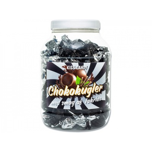 Chokolade kugler m/lakrids 1100 gr. (KC4009)
