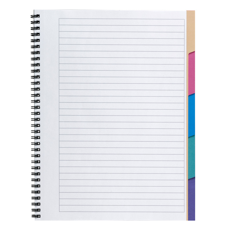 Kollegieblok A4 -5in1 Bantex m/5 faner A4 linjeret 400054639 Kollegieblok A4 -5in1 Bantex m/5 faner A4 linjeret 400054639 - Image 1