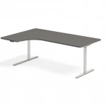 Hæve-/Sænkebord, 2000x1200 mm. alu stel, venstre vendt