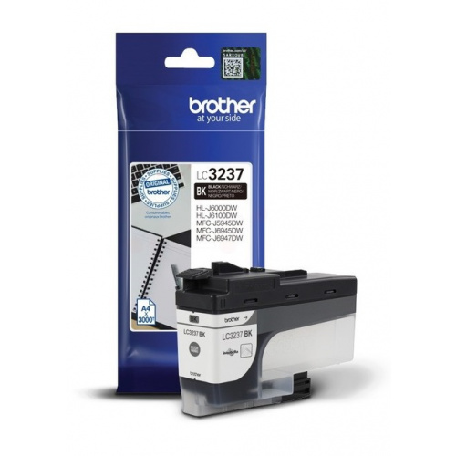 Blækpatron Brother LC3237BK Sort (3.000 sider)