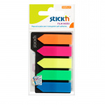 Indeksfaner Stick'n, 5 ass. neon farver 45x12 mm. 5x25 stk/pak. 21143