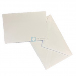 Takkekort 70x105 mm. hvid incl. kuvertet (10 stk)