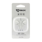 Stereo haedset/earphones SBox 3,5 mm. stik. iEP-204 hvid - Image 3
