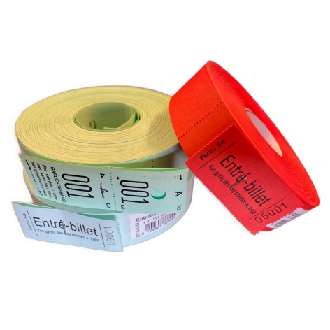 Armbånd/festtegn m/numre, Hvid (100 stk)