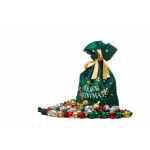 Julesæk med chokoladekugler 0,9 kg.