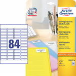 Avery laseretiket 46 x 11,1 mm. Hvid L7656-25