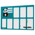 Magnetisk børne ugetavle 60x40 cm.