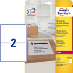 Avery L7996-25 Vejrbestandig Laseretiket 199,6x143,5 mm.